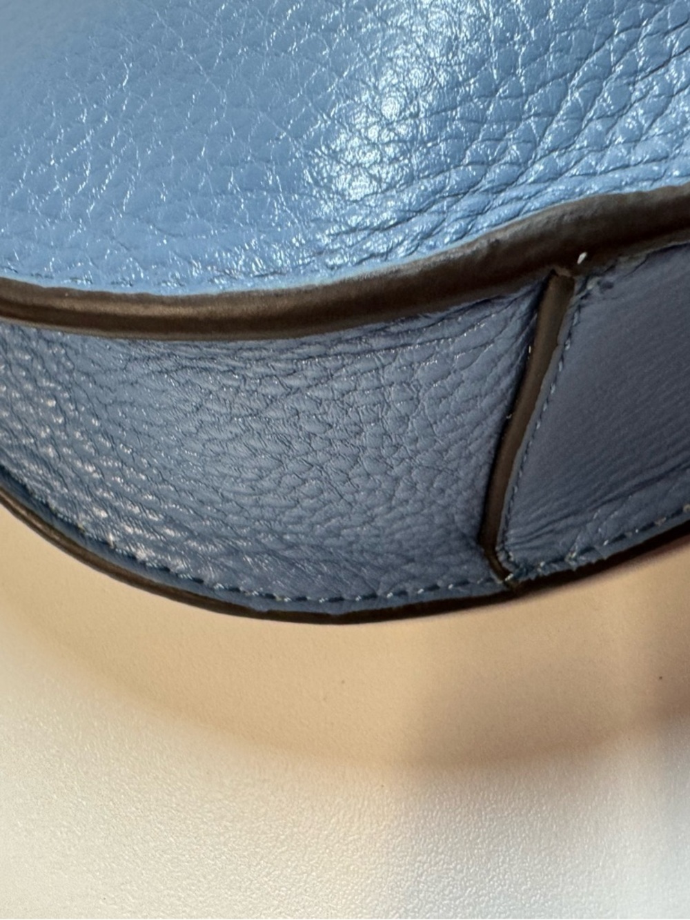 Vince Camuto Ancel Flap Crossbody Suede and Leather - Blue Haven - Picture 12 of 13